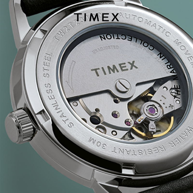TIMEX天美时Marlin系列全自动镂空机械手表皮带男士商务TW2T22700 - 图3