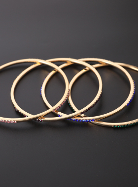 【UR CHOICE】GENUINE●美国I.N.C原单正品彩宝石四只一套手镯