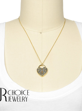 URCHOICE心形锁头锁骨链