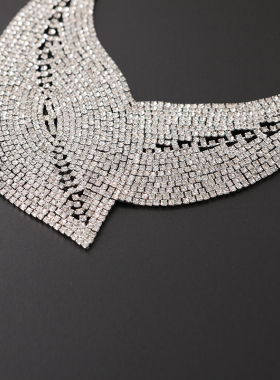 【UR CHOICE】GENUINE●美国I.N.C原单正品银色叶子闪亮项链