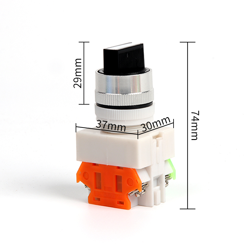 按钮开关Y090 LAY37-11X2 20X3 二位/三档旋钮开关选择开关22MM - 图1