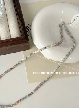 彩色珐琅碎银子女韩式甜美风