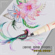 Soft-head soft painting pen, a full set of color painting pens, line pens, art-specific soft painting pens, calligraphy pens, new national colors, beautiful pens with built-in tip painting pens, pen-style small regular script hand accounting pens, soft