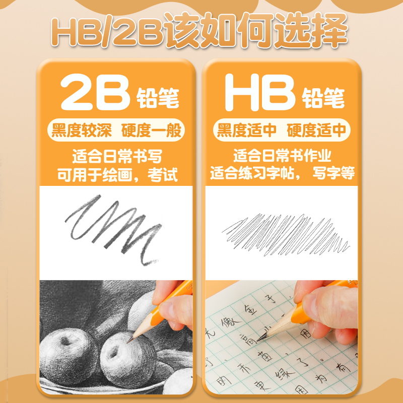 中华大三角HB铅笔粗杆2b小学生专用一年级中华牌正姿加粗二年级学生儿童幼儿园初学者矫正握姿粗三角杆三角形-图0