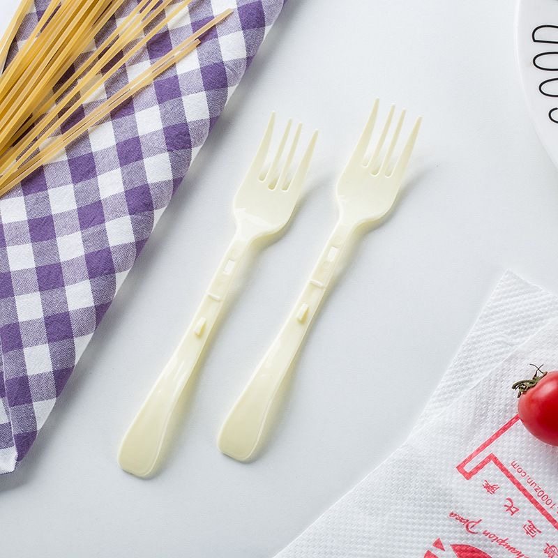 折叠叉一次性塑料水果甜品蛋糕叉子单独包装外卖点心意面泡面叉,淘宝优惠券,粉丝福利购,淘宝优惠卷