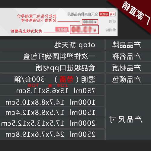 一次性餐盒圆形外卖加厚透明食品级家用长方形打包盒便当汤碗带盖 - 图3