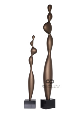 轻奢简约样板间树脂摆件