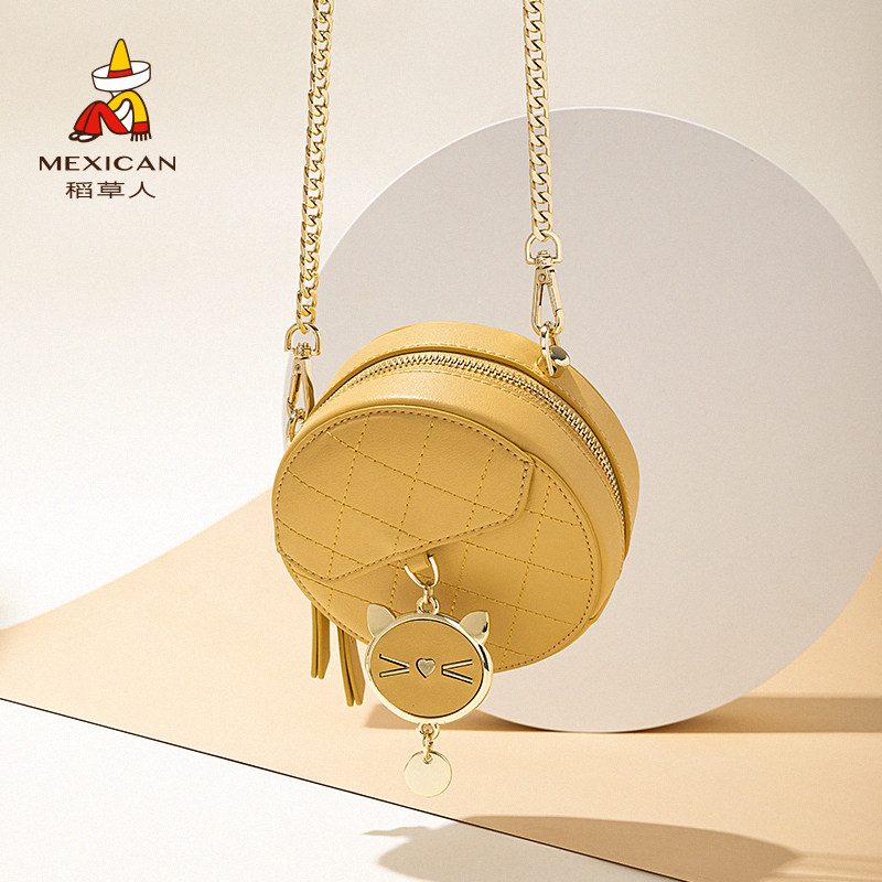 稻草人夏天2020新款潮迷你斜挎小包 稻草人优客女士包袋