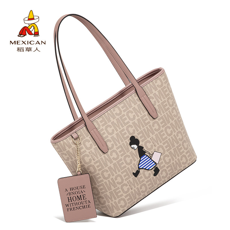 稻草人2020新款潮秋冬大容量单肩包 稻草人优客女士包袋