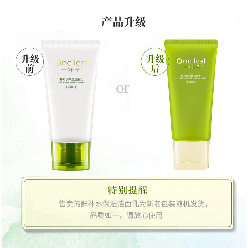 一叶子鲜补水护肤品套装女控油乳 一叶子巧美妮面部护理套装