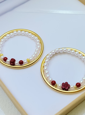 中国风新款动物花朵红绳手链新年祈福时尚复古可调节手串新年礼物