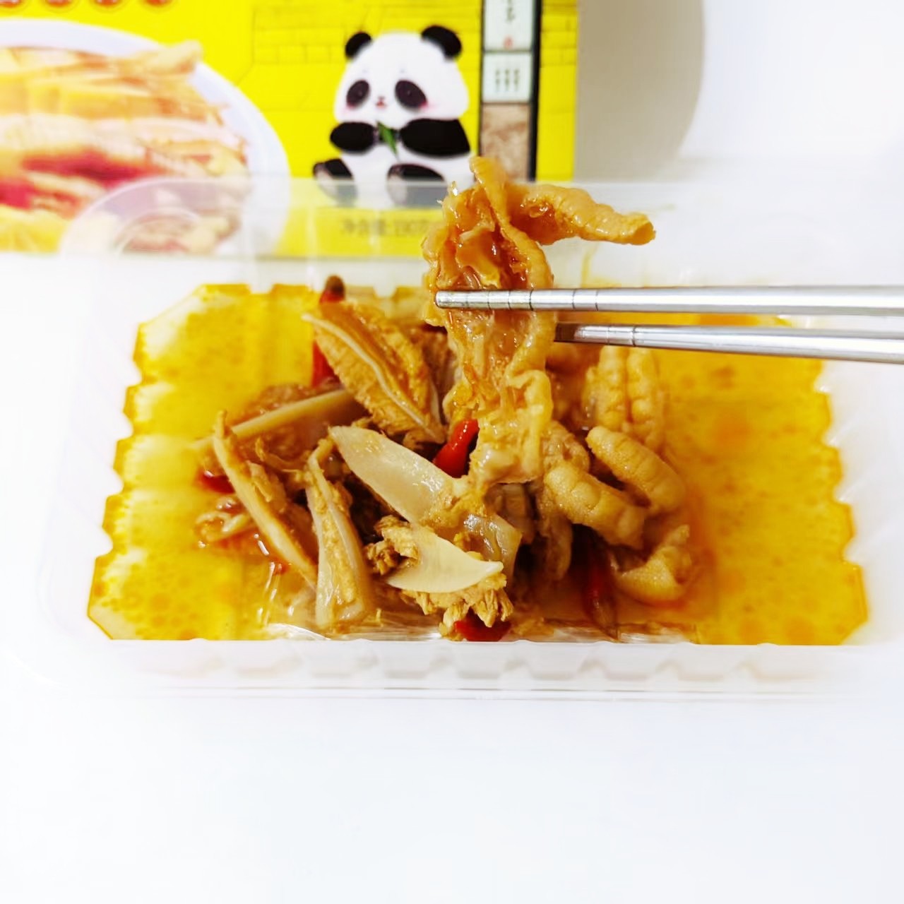 干瞪登眼双脆去骨凤爪鸡脚筋脆骨190克盒装泡椒柠檬酸辣小吃零食,淘宝优惠券,粉丝福利购,淘宝优惠卷