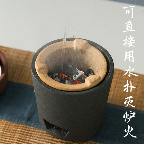 高端室内家用煮茶炭炉煮茶炉电陶炉电炭两用烧烤炉户外茶具酒精炉 - 图1