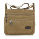 Canvas multi-compartment large-capacity fashionable shoulder bag