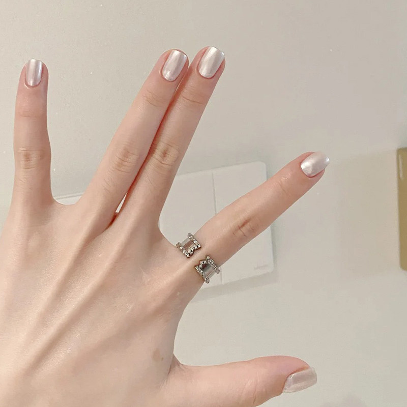 澳白珍珠纯手工穿戴甲2025新款高级感短款甲片纯色显白美甲贴片,淘宝优惠券,粉丝福利购,淘宝优惠卷