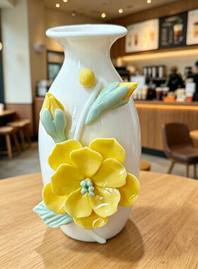 陶瓷纯手工水培花插花瓶桌面摆件