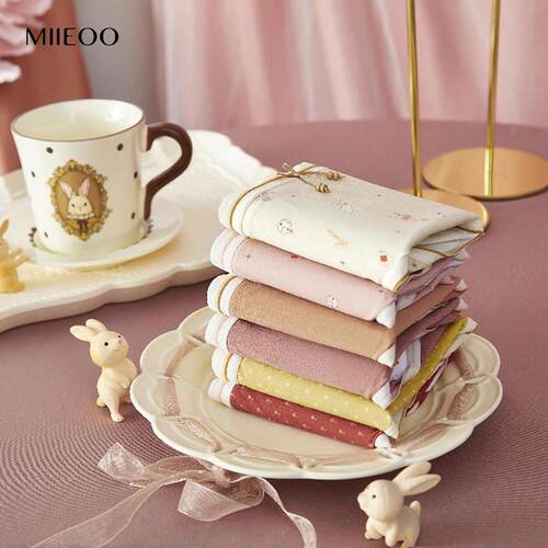 秘语内裤女性感高开叉薄款透气抗菌三角裤中腰无痕蕾丝边少女短裤-图3