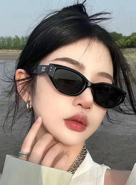 百搭猫眼墨镜女高级感窄框