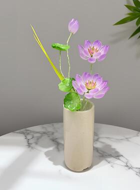 琉璃手工荷花佛前佛供花
