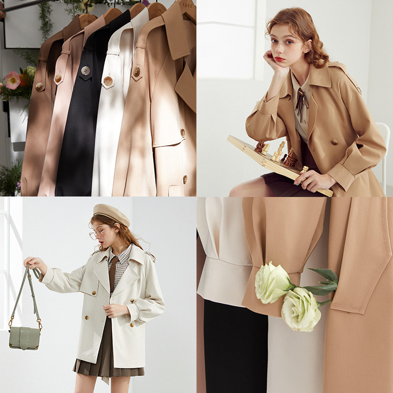 风衣春秋2021年新款秋装kbne卡其 kbne服饰风衣