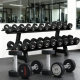 Round head fixed dumbbell set pure steel tasteless