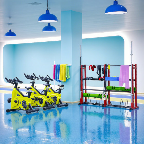 Gym rack yoga supplies personal training tools