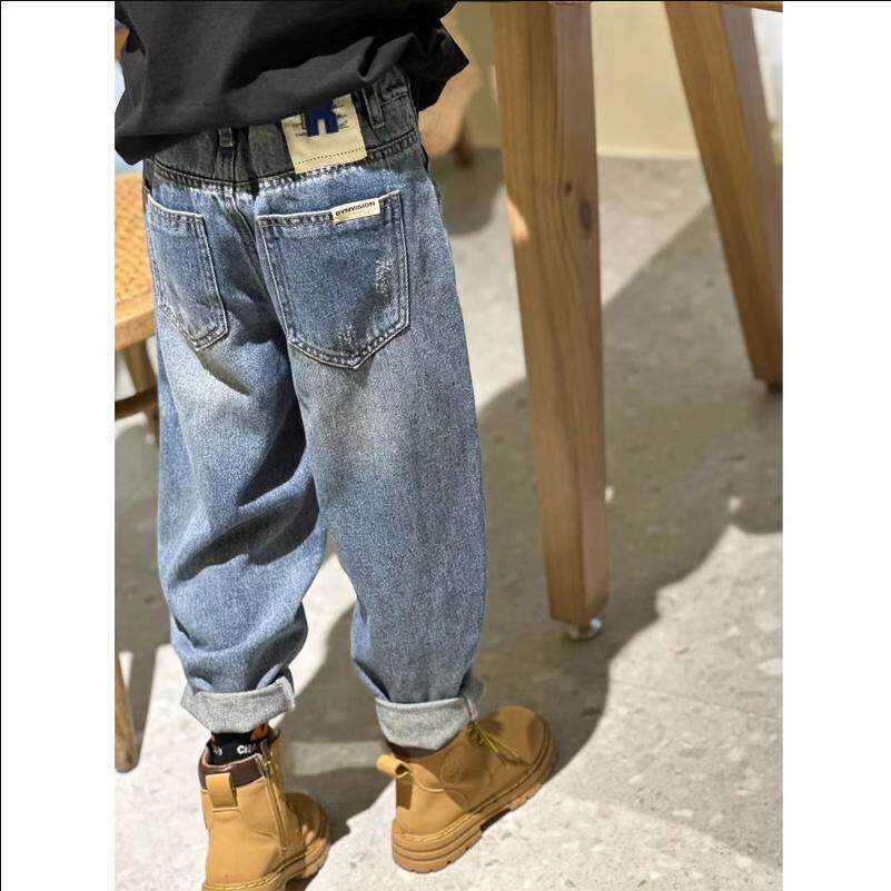 男童裤子春秋款2025新款长裤秋季宝宝春款男孩童装秋装儿童牛仔裤,淘宝优惠券,粉丝福利购,淘宝优惠卷