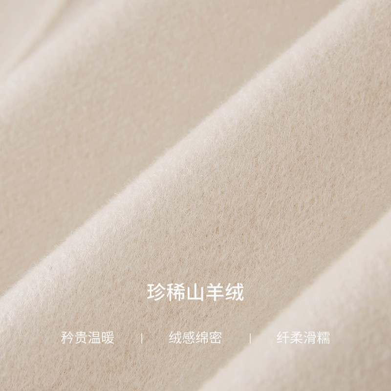 【山羊绒100】Lakoradior拉珂蒂通勤秋冬新款气质中长款毛呢大衣 - 图2