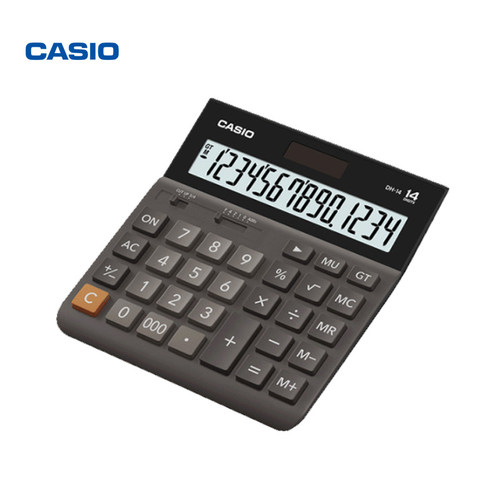 Casio/卡西欧 DH-14超宽体计算器办公商务太阳能14位数12位数显示 大屏幕 大按键银行财务会计台式计算机 - 图2