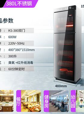 消毒柜家用小型消毒碗筷柜商用立式台式桌面饭店保洁柜厨房大容量