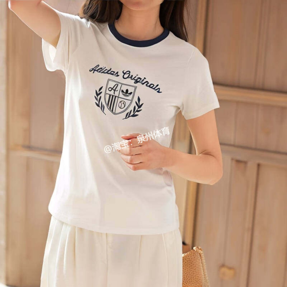 adidas三叶草宋雨琦同款女纯棉短袖T恤JM8009JM8010JJ0961JJ0962,淘宝优惠券,粉丝福利购,淘宝优惠卷