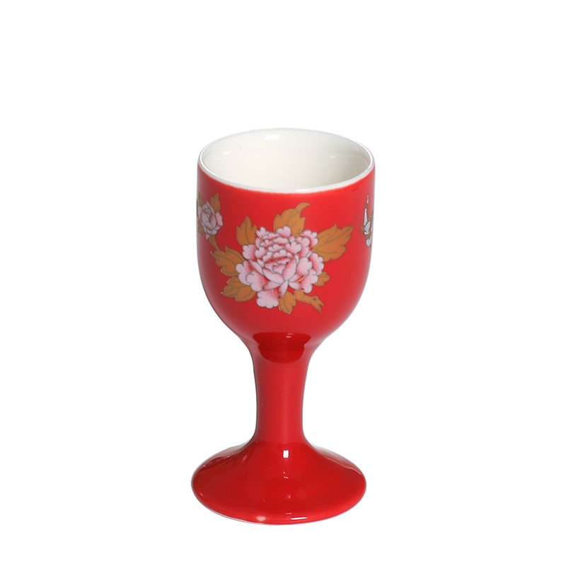 陶瓷白酒杯家用烈酒杯高脚杯黄酒小酒盅创意一口杯敬酒杯仿古套装,淘宝优惠券,粉丝福利购,淘宝优惠卷