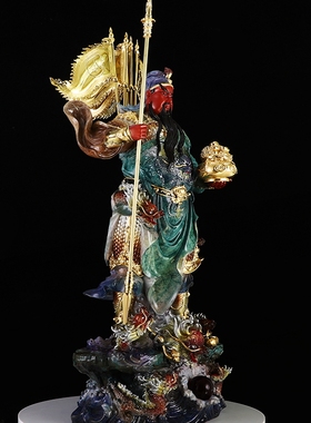 纯铜关二爷摆件家用供奉