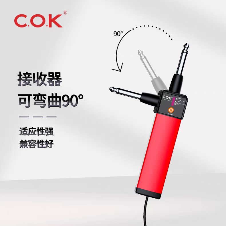COK Universal Wireless Microphone Handheld KTV Audio Sound Card Universal One to Two Live Singing Microphone 1100