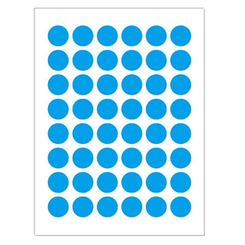 576个12mm圆点圆形标签贴纸 1.2cm红色黄色蓝色绿色粉色白色黑色橙色灰色彩色可写字圆形分类标识不干胶贴纸-图0