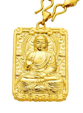 越南沙金八大守护神实心吊坠