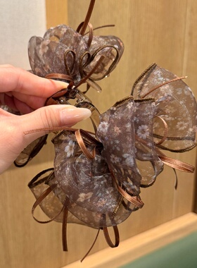 【晶妍】韩系氛围感大号碎花双层花苞香蕉夹气质优雅扎马尾