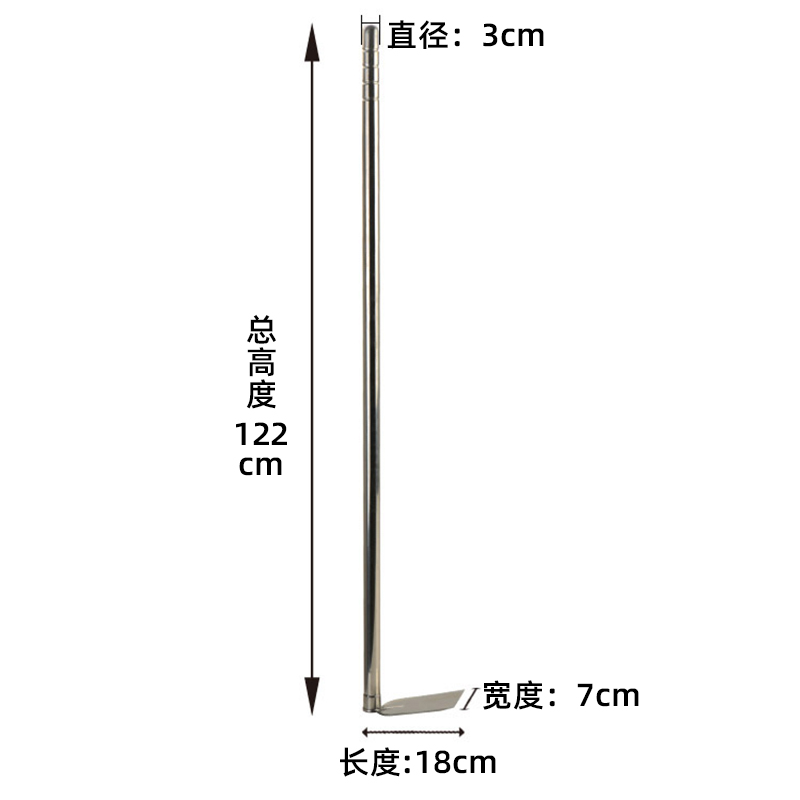 潘易不锈钢园艺农用长大锄头防脱菜园开垦松土翻地工具开垦锹-图0