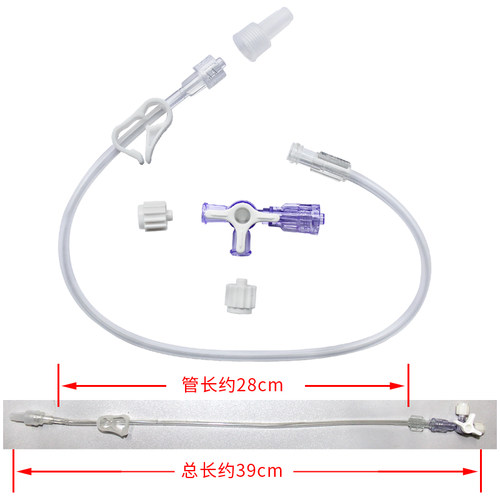 延长管可连输液器延长管路加长无菌医用单个独立装输液三通延长DF - 图3