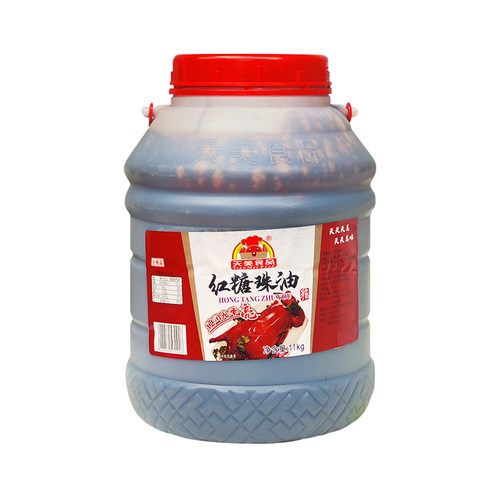 天美食品 红糖珠油11kg/桶烤鸭烧鹅烧腊红烧肉卤菜上色调味咸甜酱 - 图3