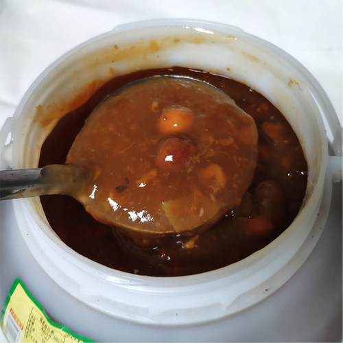 凤仙花益食家 冰花酸梅酱15kg/桶广式烧鸭烧腊味的点蘸调味专用 - 图1