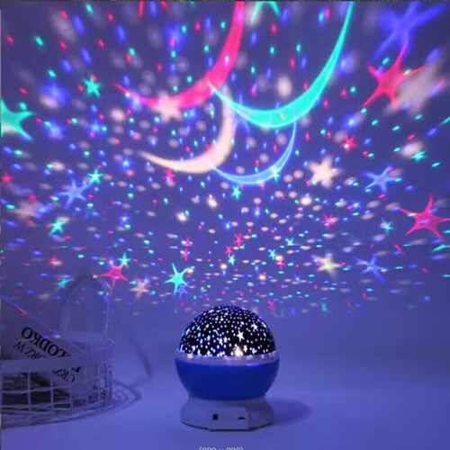 星空投影仪星空灯少女七彩浪漫梦幻旋转炫彩卧室床头氛围感小夜灯 - 图0