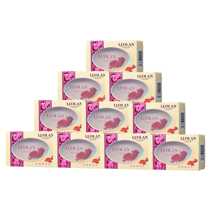 罗兰玫瑰精油皂128g*10清洁香肥皂 罗兰宁泰香皂