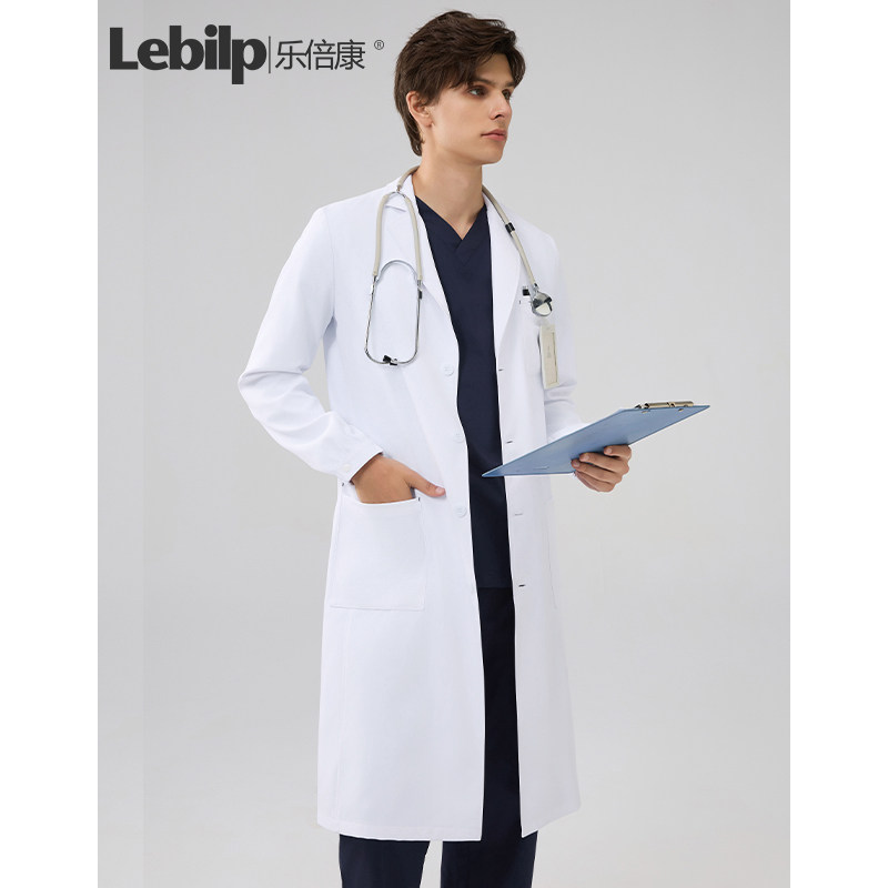 乐倍康新款高端白大褂实验服男女医生服长袖工作服通勤风医护制服,淘宝优惠券,粉丝福利购,淘宝优惠卷