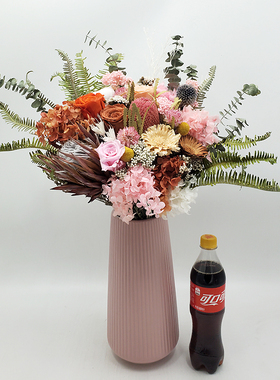 南非进口干花永生花混搭玫瑰花束