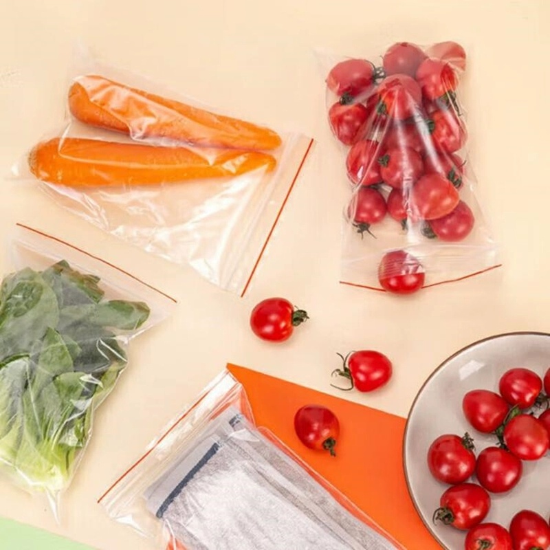 悠米(UMI) A4A5自封袋密封袋透明一次性塑封自封袋分装封口袋食品包装塑料袋子PE袋100个/包大号中号小号8丝 - 图2