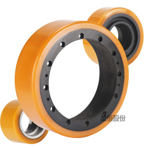 电动叉车轮子中力合力搬运车承重轮驱动聚氨酯地牛pu轮辅助轮配件 - 图2