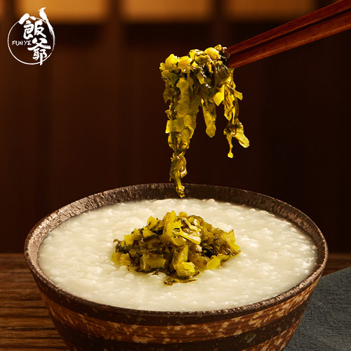 【秒杀】饭爷酸菜180g开味下饭菜拌面即食咸菜方便真空爽口开胃 - 图1