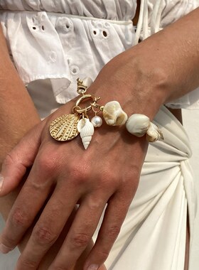 欧美饰品 度假海螺海星合金吊坠项链 休闲沙滩贝壳锁骨链套装