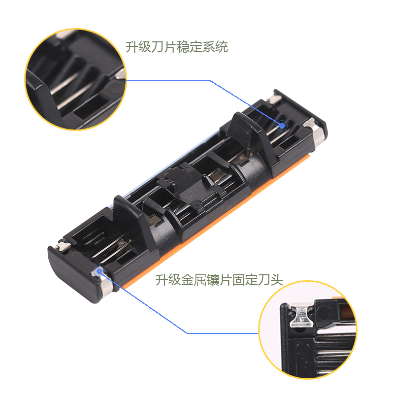 吉列威锋3刀片三层8片男士刮胡刀吉利手动老式剃须刀剃刀锋速进口 - 图1